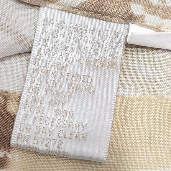 Perry Ellis Mens Short Sleeve Hawaiian Shirt Size L Button Up Silk Tribal Print - Picture 9 of 9